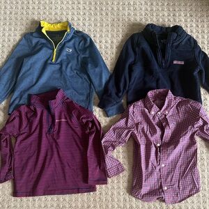 Vineyard Vines Kids 1/4 Zips and Shirt Collection - Blue, Navy & Red